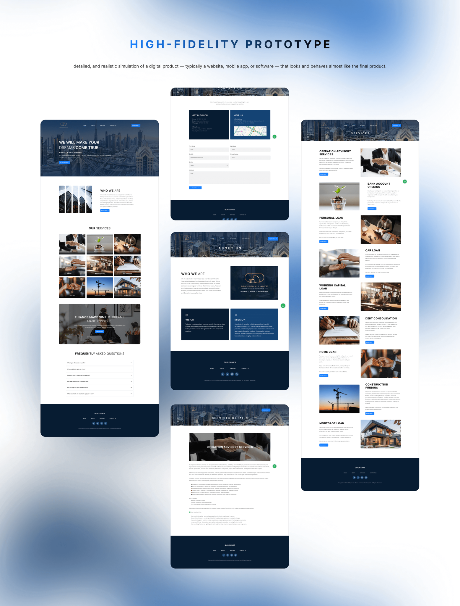 PRAVEENALLIANCE website design