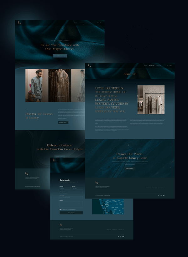 LUXURE BOUTIQUE branding